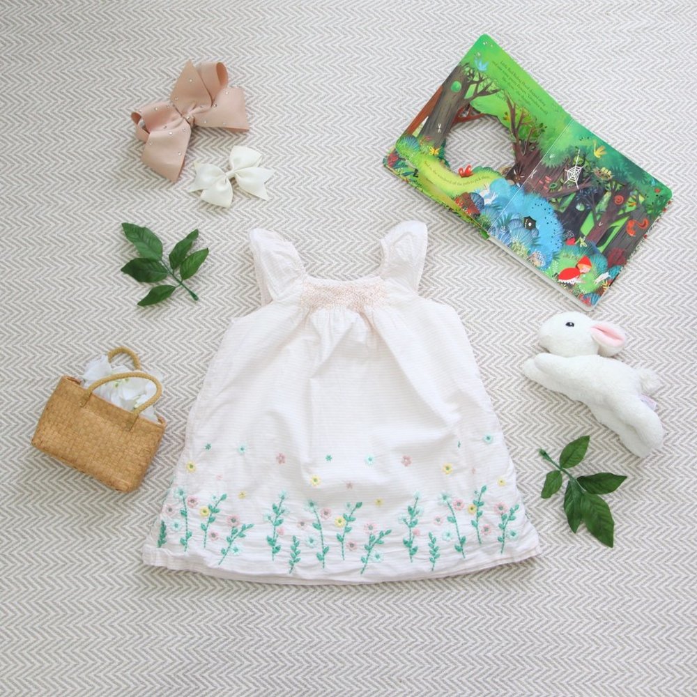 Baby Gap Cream Flower Sun Dress